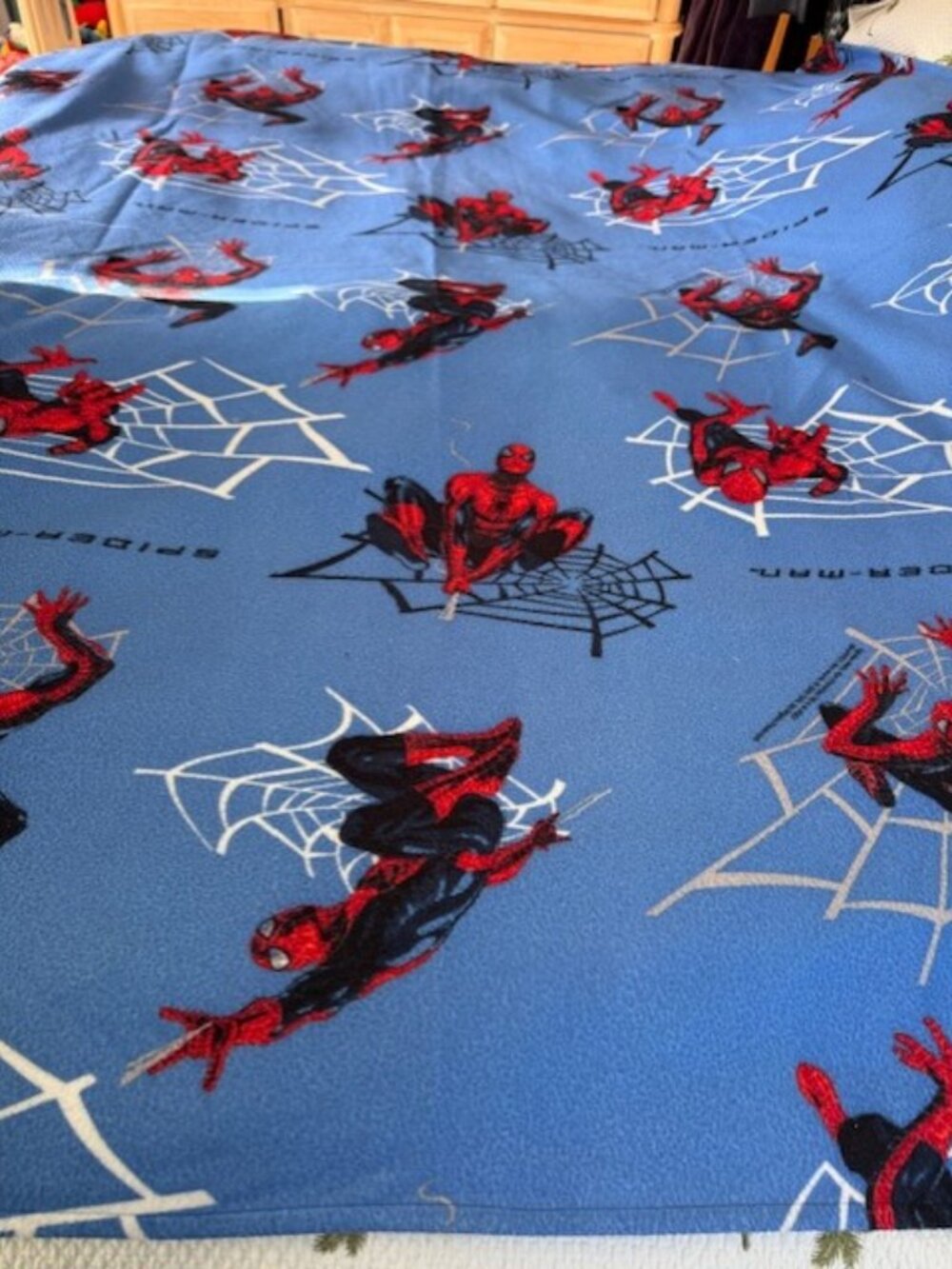 Vtg Spiderman 2002 Marvel The Movie 72x56 Blanket Dan River